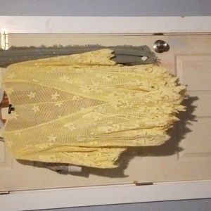 Yellow floral coverall